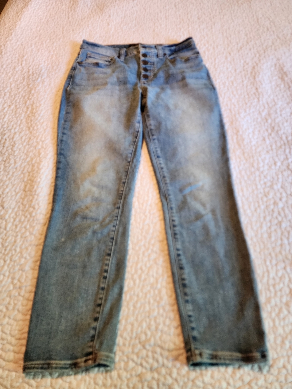 Lucky Brand Ava Crop Button Fly Jeans
